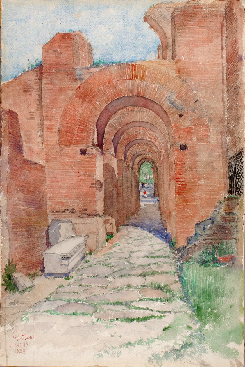 Łuki Pałacu Nerona, 1933. autorstwa Cass Gilbert