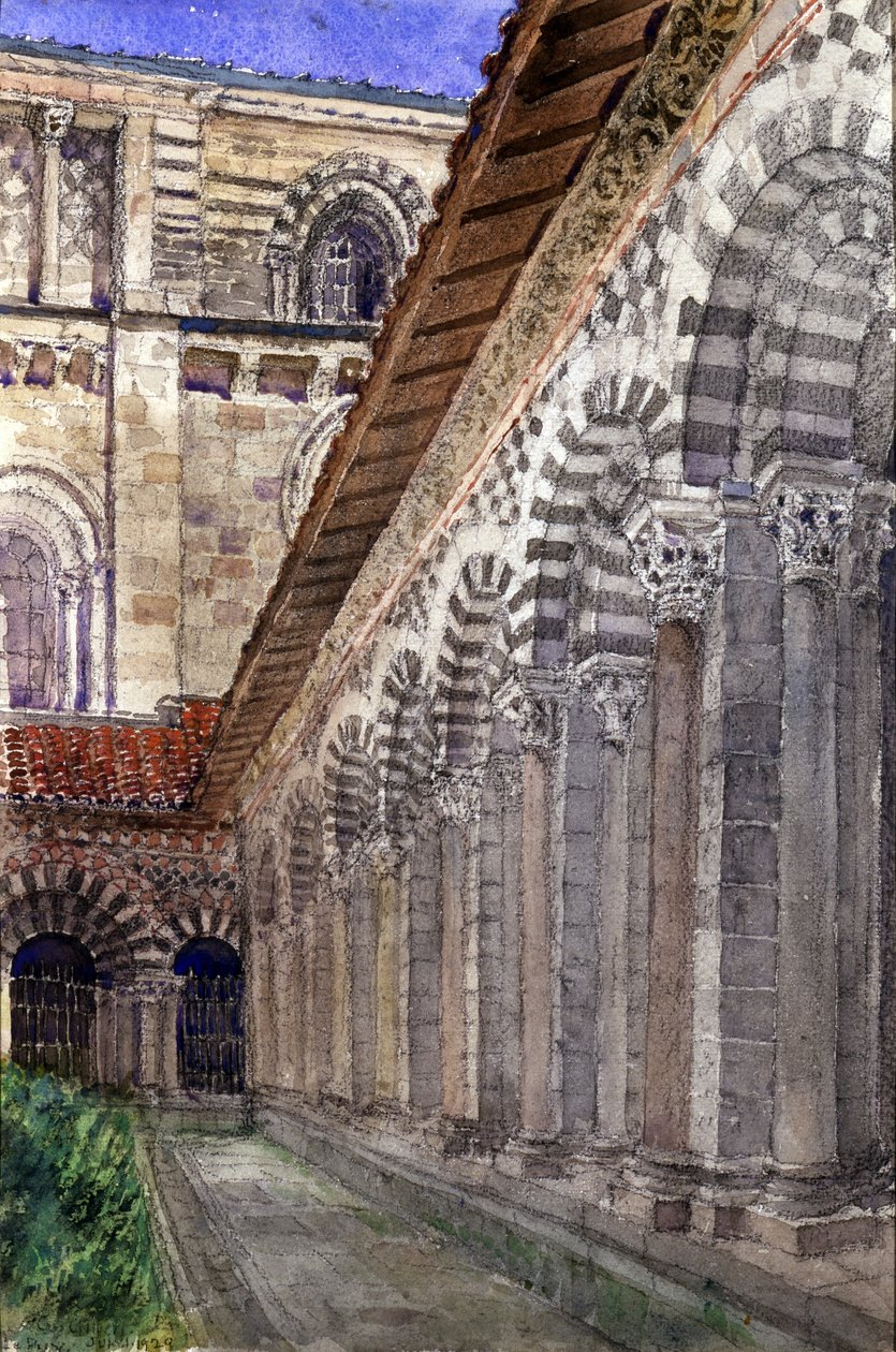 Krużganek katedralny w Le Puy autorstwa Cass Gilbert