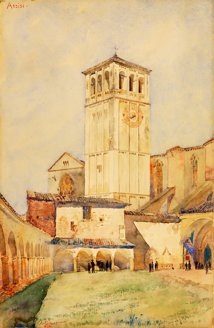 Kościół św. Franciszka, Asyż, 1898. autorstwa Cass Gilbert