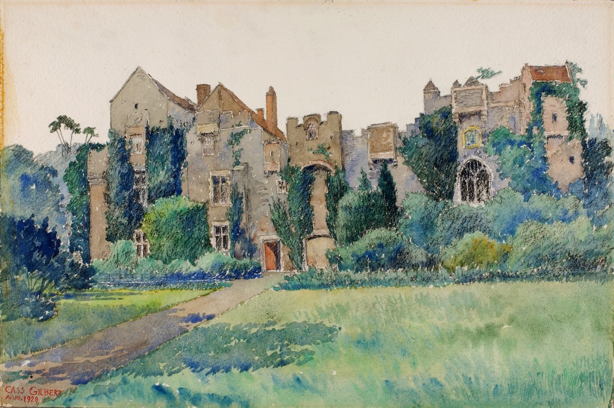 Zamek Compton, Devonshire, Anglia autorstwa Cass Gilbert