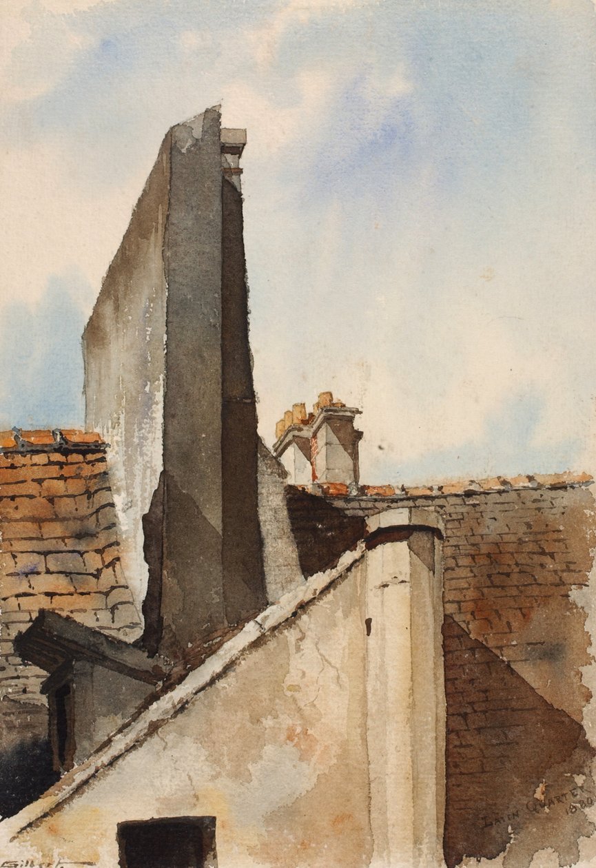 Dzielnica Łacińska, Paryż, 1880. autorstwa Cass Gilbert