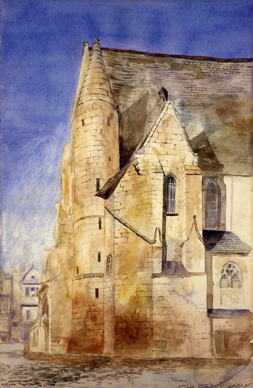 Stary kościół, Tours, Francja autorstwa Cass Gilbert