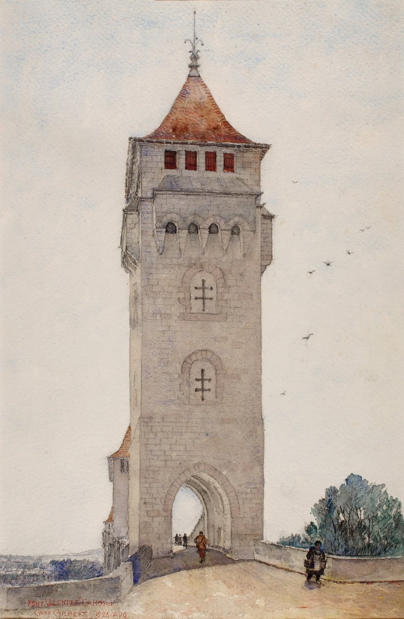 Pont Valentre, Cahors autorstwa Cass Gilbert