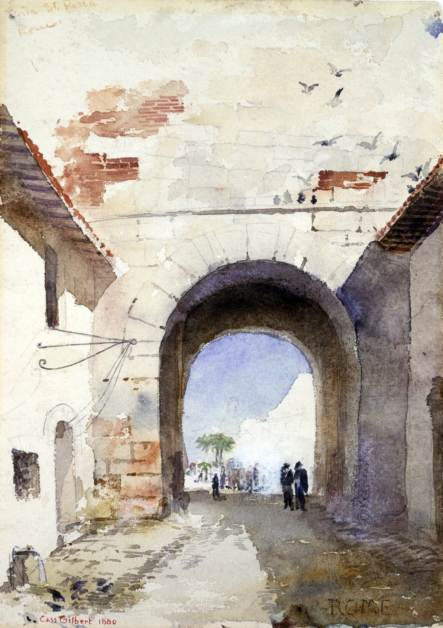 Porta San Paolo, Rzym autorstwa Cass Gilbert