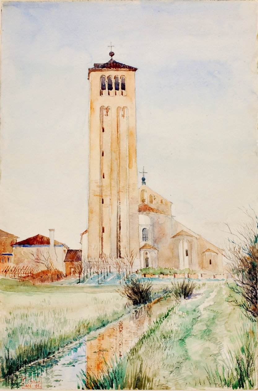 Wieża, katedra w Torcello autorstwa Cass Gilbert
