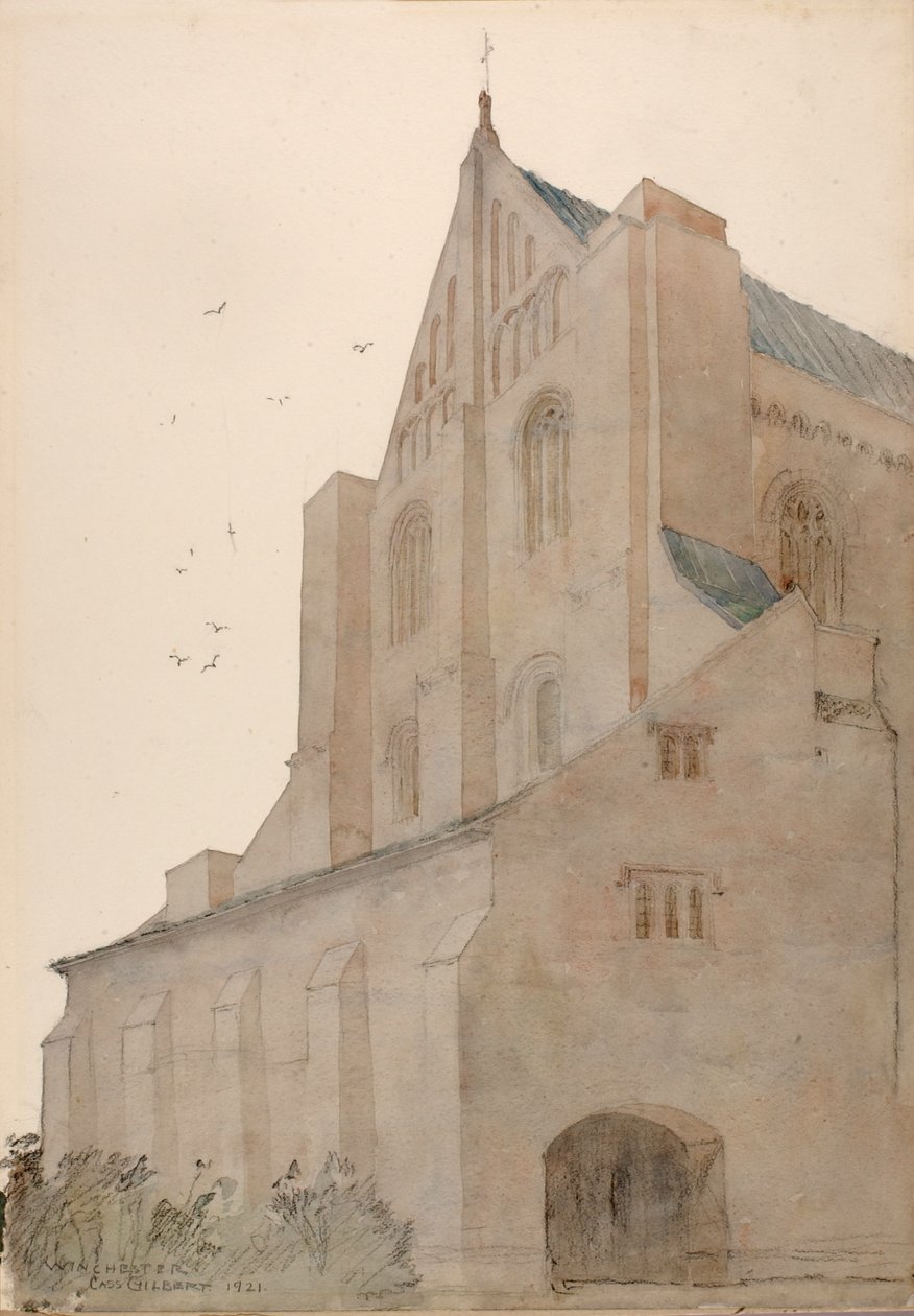 Winchester, Anglia, 1921. autorstwa Cass Gilbert