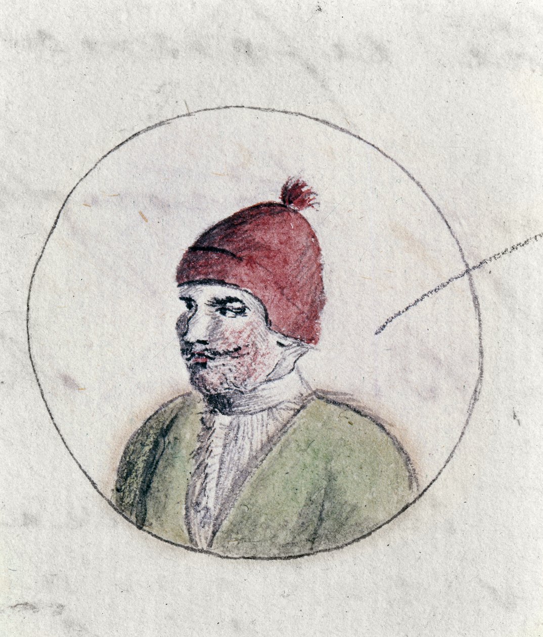 Henryk VIII, ok. 1790 (pióro i atrament i toaleta na papierze) autorstwa Cassandra Austen