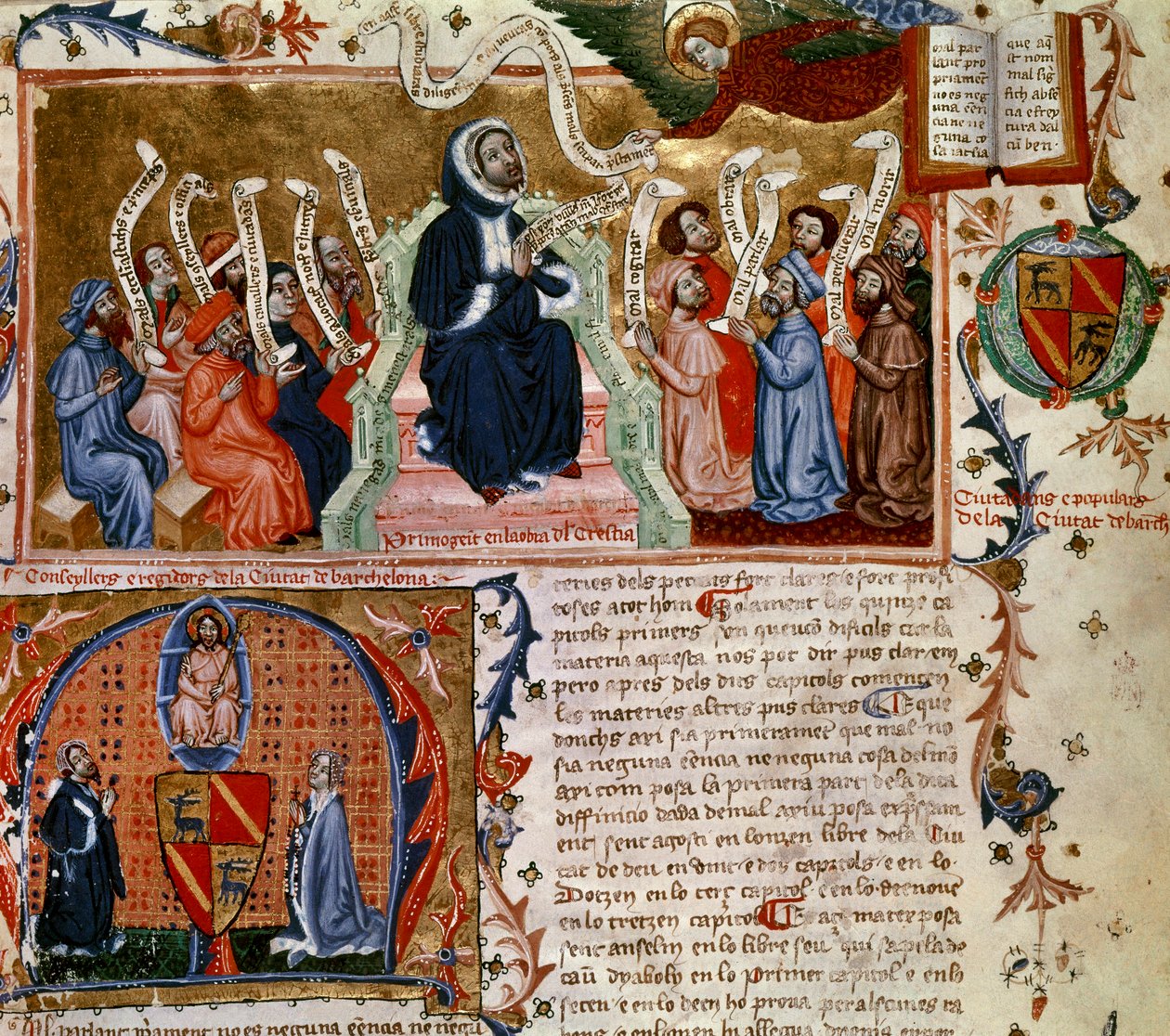 Fra Francesc Eiximenis (Girona, 1330-Perpignan, 1409) autorstwa Catalan School