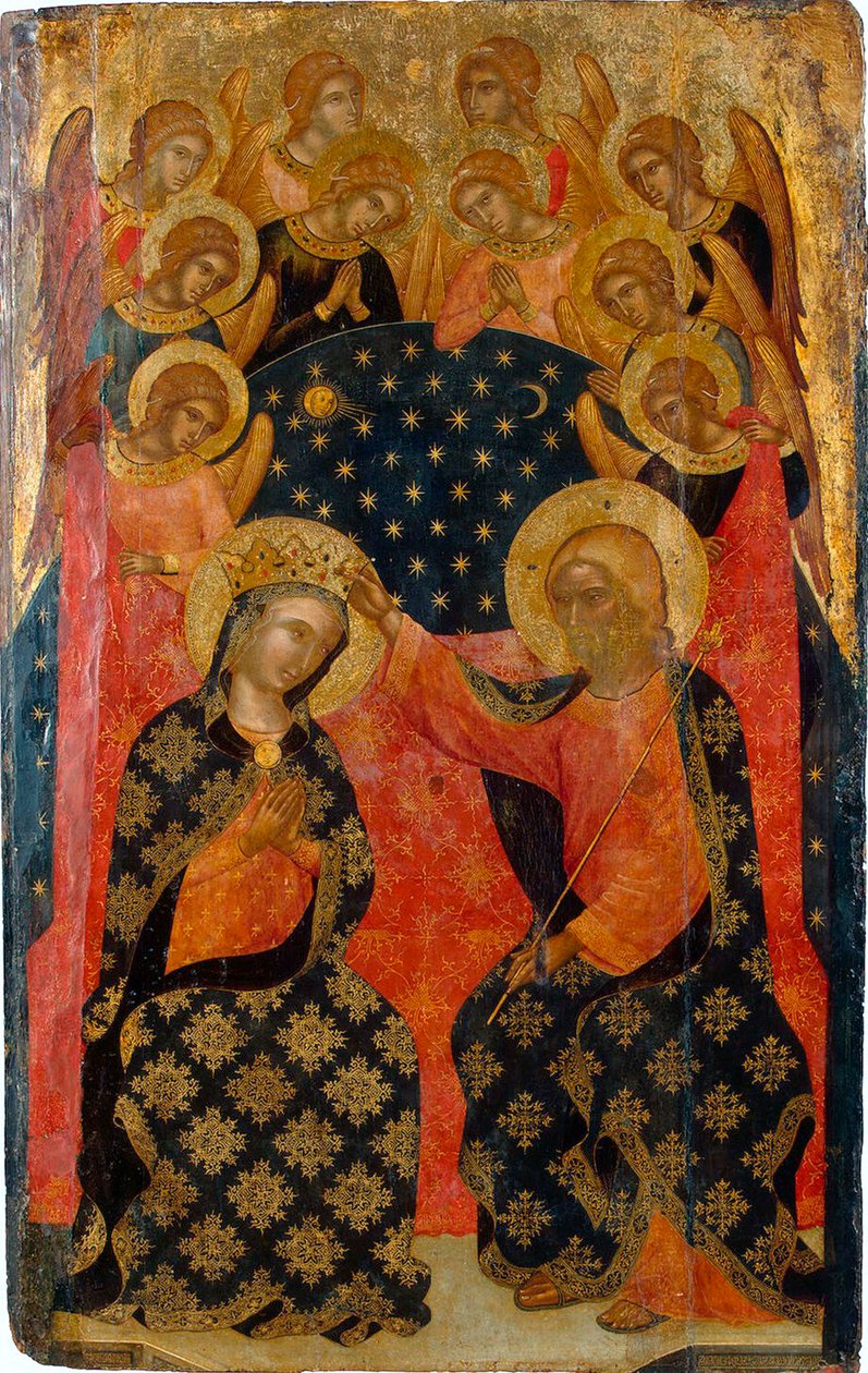 Koronacja Dziewicy”, 1360s. autorstwa Caterino Veneziano I