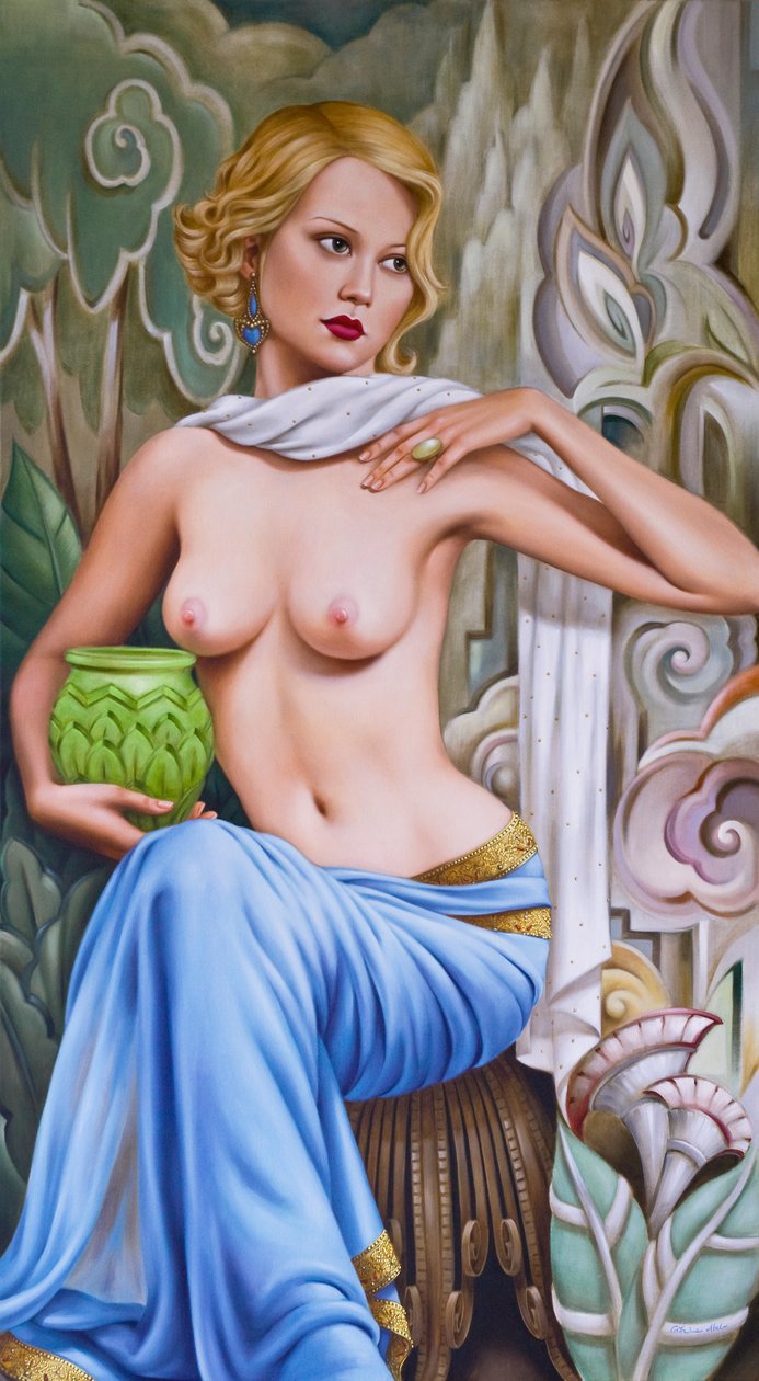 Primavera (olej na lnie) autorstwa Catherine Abel