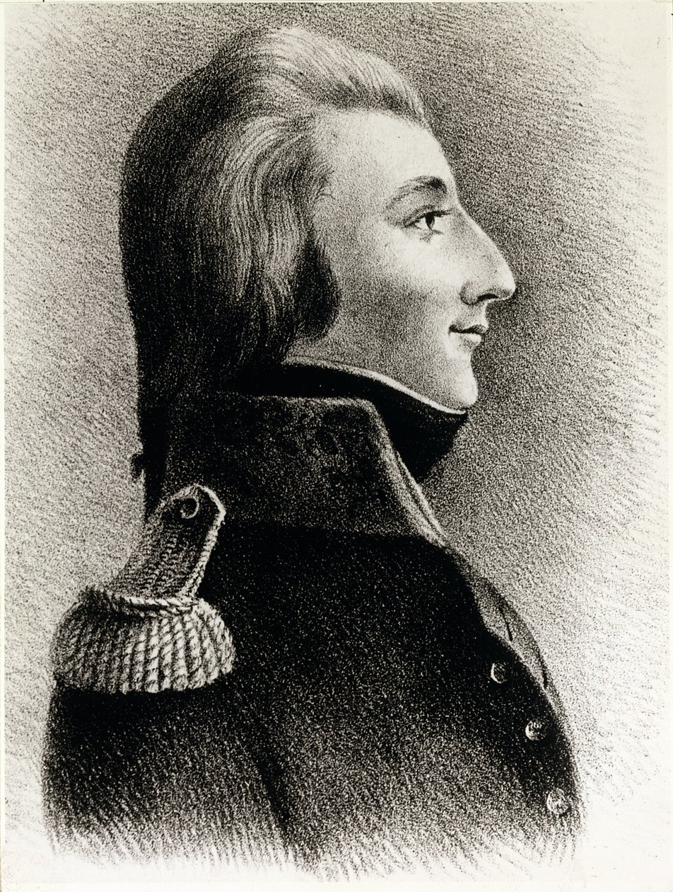 Theobald Wolfe Tone (1763-98), irlandzki republikanin i buntownik (druk) autorstwa Catherine Tone