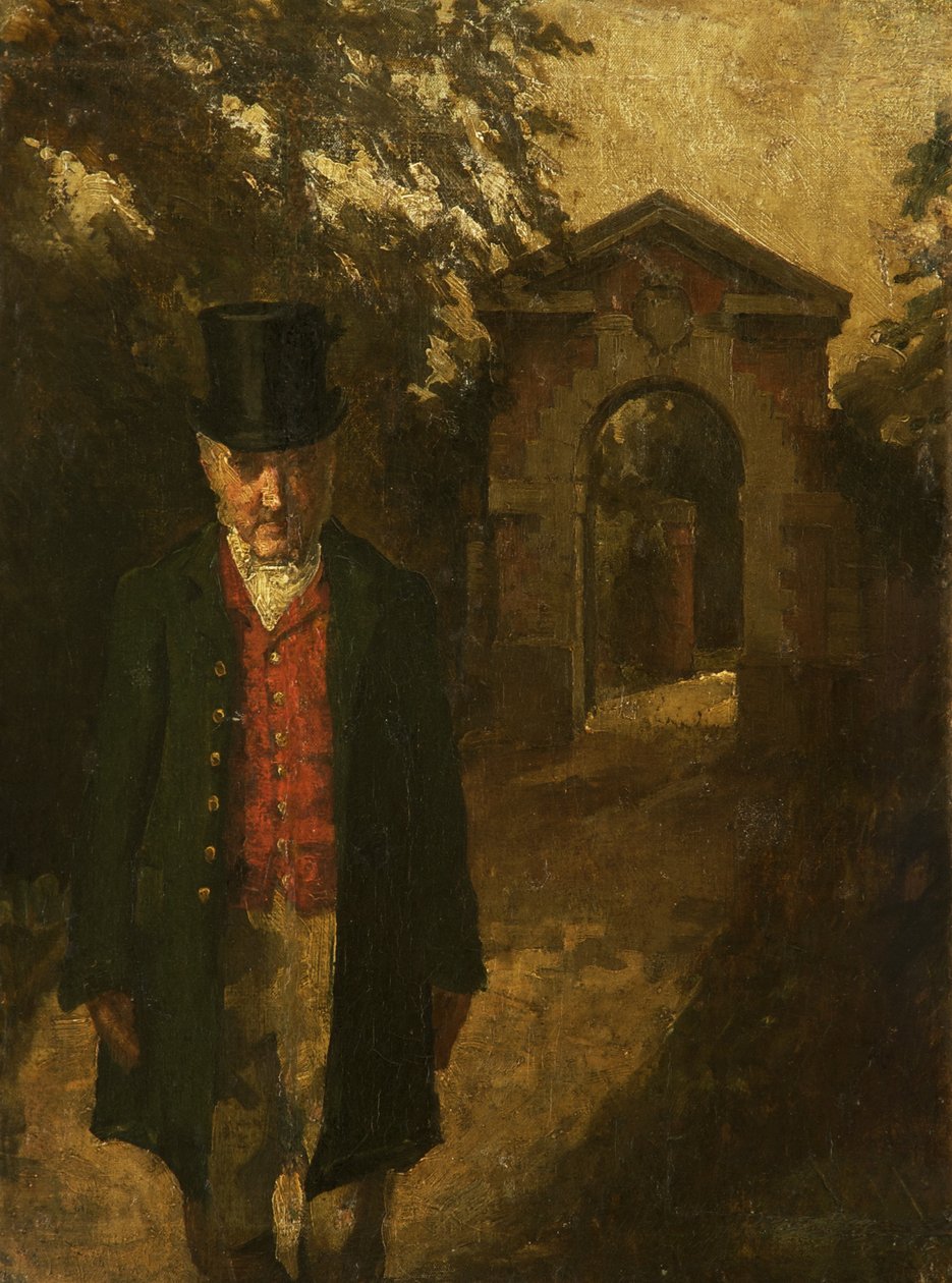 Paul, Portier w Tabley Hall (James Hall, Porter w Tabley od 40 lat) autorstwa Catherine Barbara Southeby