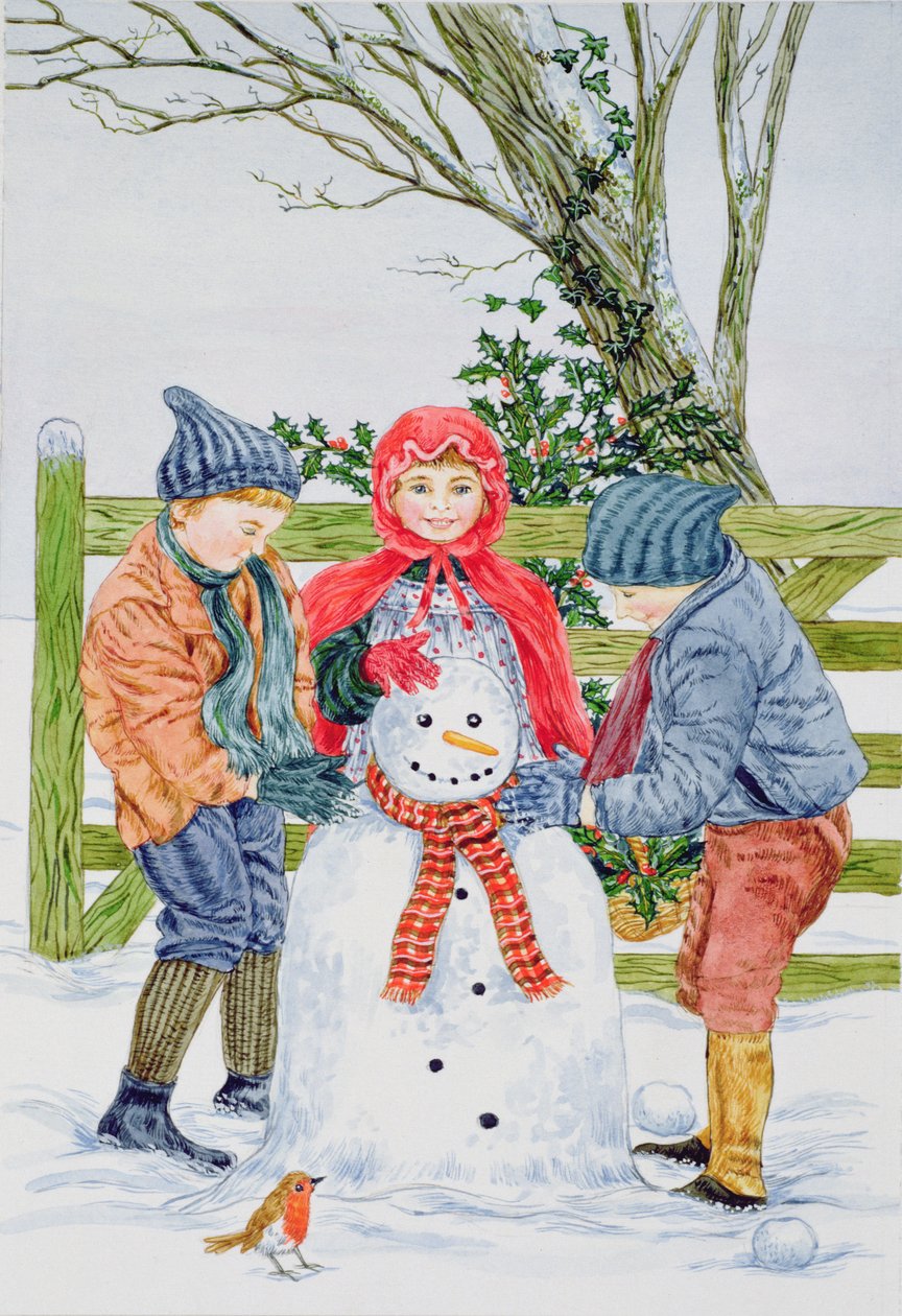 Budowanie bałwana (wc) autorstwa Catherine Bradbury