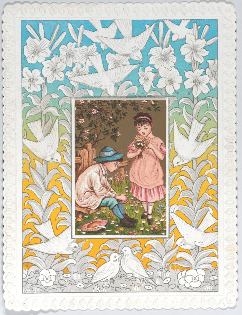 Walentynki, 1876., 1876. autorstwa Catherine Greenaway