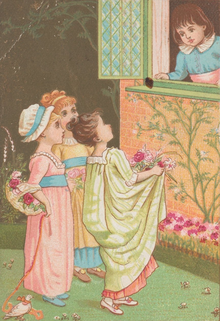 Walentynki, 1883. autorstwa Catherine Greenaway