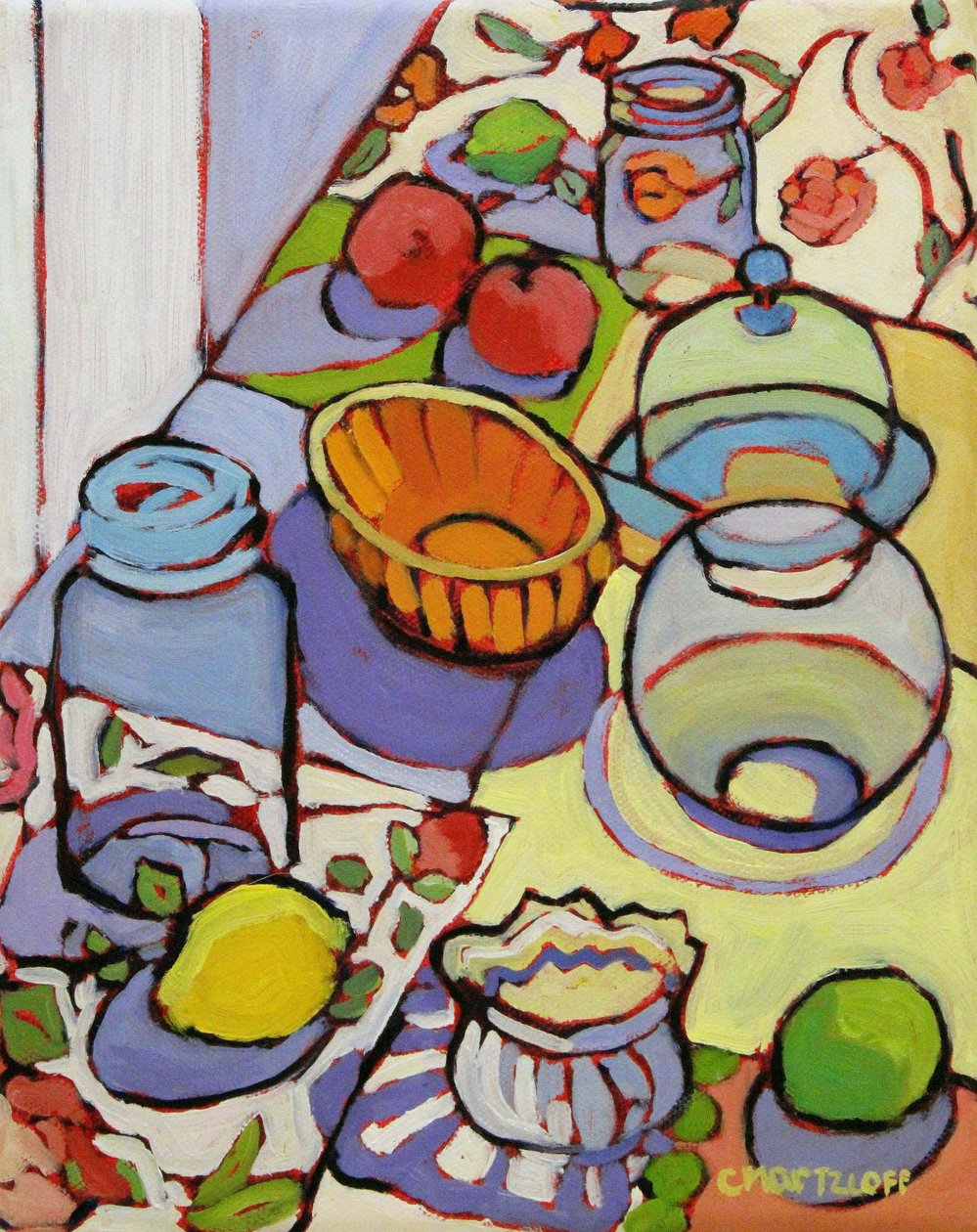 Eclectic Joys, 2023 (olej na płótnie) autorstwa Catherine J Martzloff