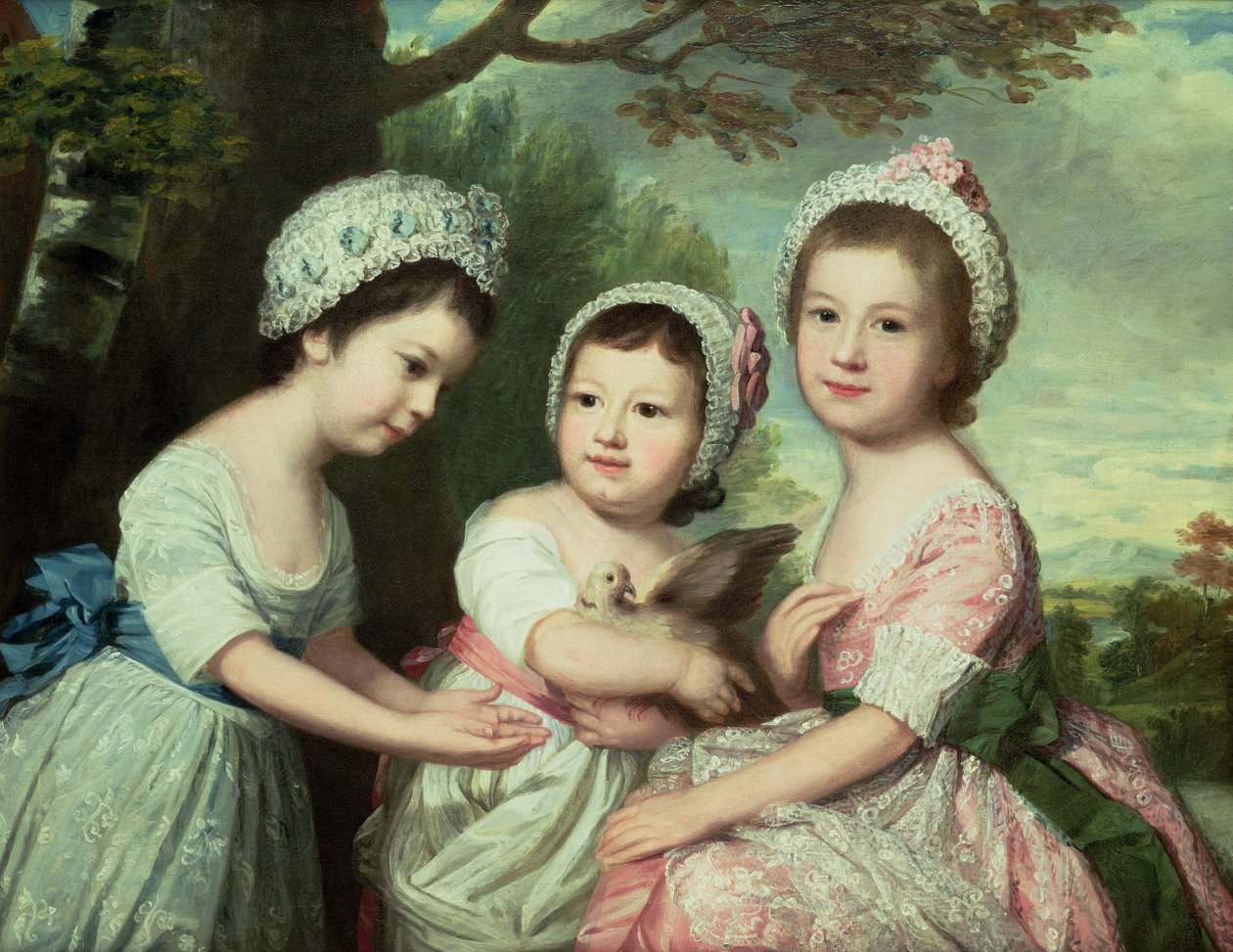 Caroline, Samuel Graeme i Catherine Marsh, c.1770s autorstwa Catherine Read