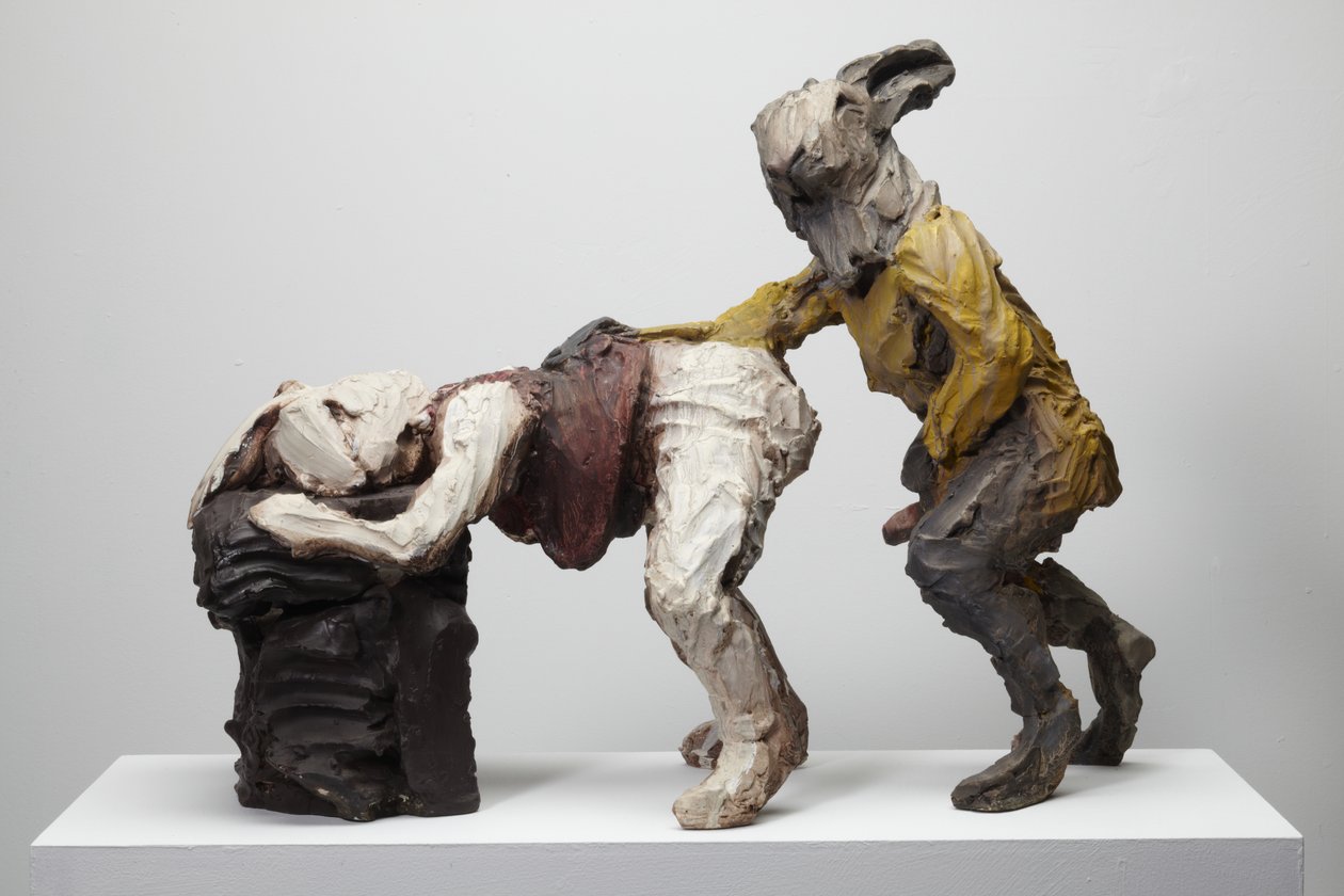 Flopsy, 2009 (Jesmonite, farba) autorstwa Cathie Pilkington