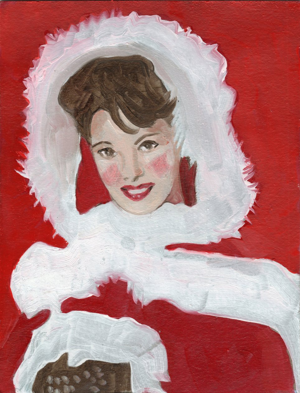 Annette, 2023 (olej na papierze) autorstwa Cathy Lomax