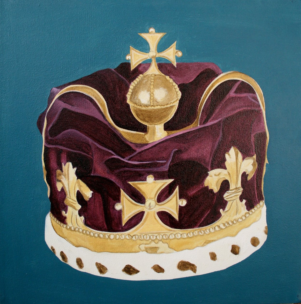 Klejnoty koronne, 2001 (olej na płótnie) autorstwa Cathy Lomax