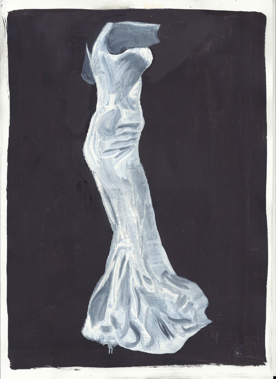 Elsie, 2012 (olej i akryl na papierze) autorstwa Cathy Lomax