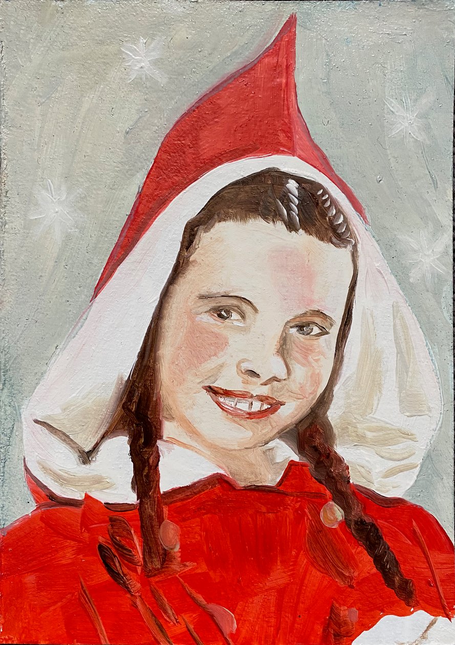 Margaret, 2023 (olej na papierze) autorstwa Cathy Lomax