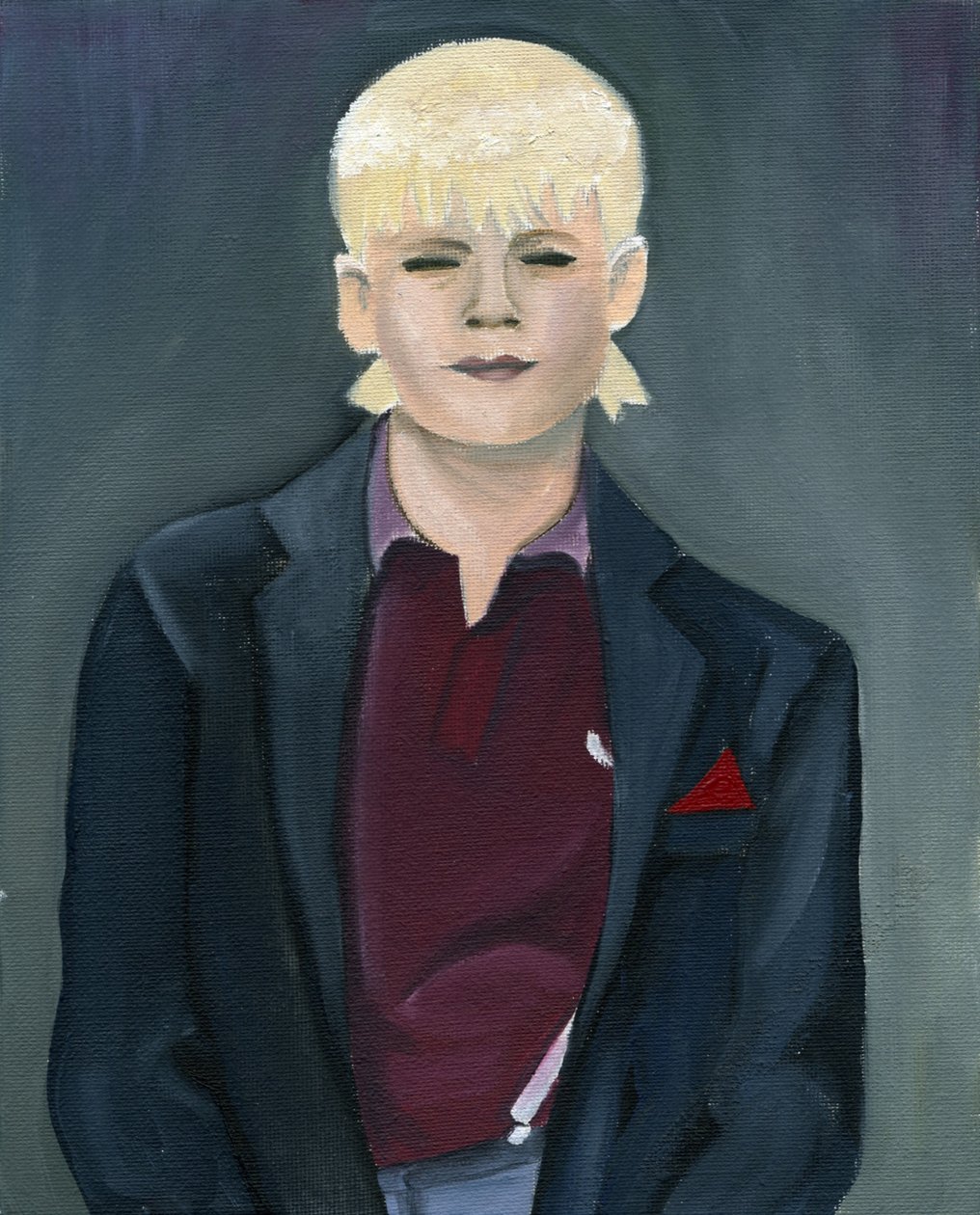 Skinhead Girl, 2005 (olej na płótnie) autorstwa Cathy Lomax