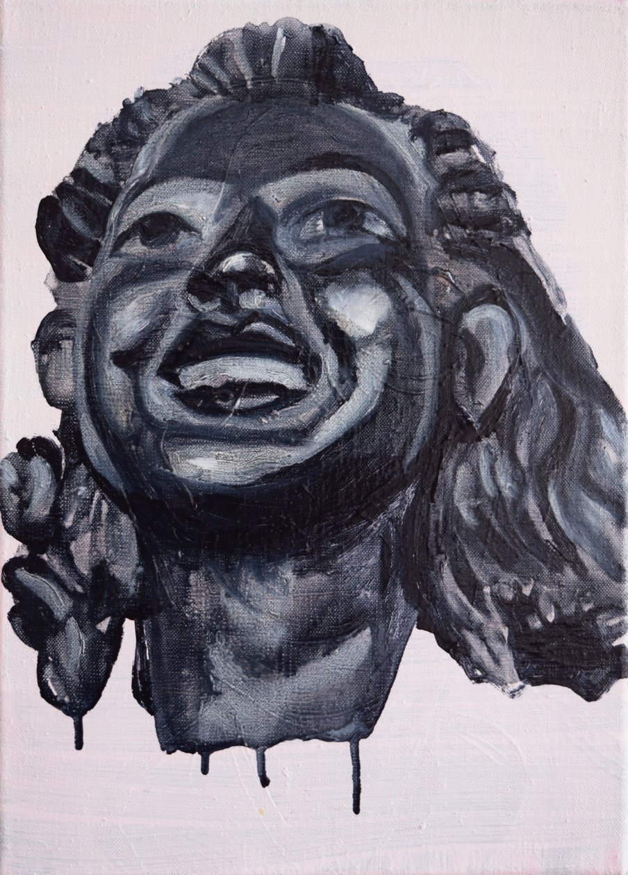 The Merry Maidens: Olivia, 2017 (olej na płótnie) autorstwa Cathy Lomax