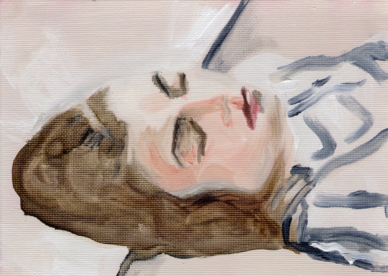 Toni Marachek, 2016 (olej na papierze) autorstwa Cathy Lomax