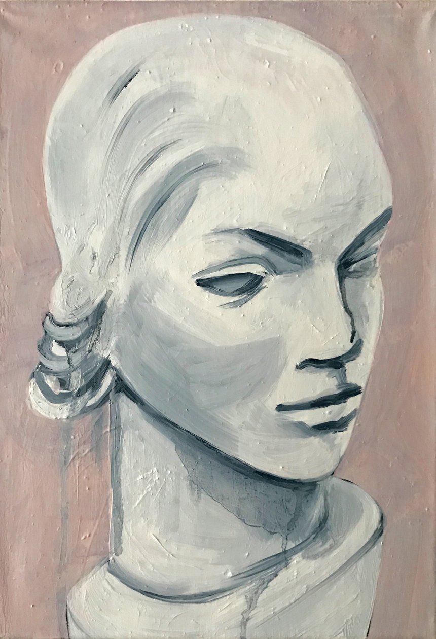 Valentina, 2017 (olej na płótnie) autorstwa Cathy Lomax
