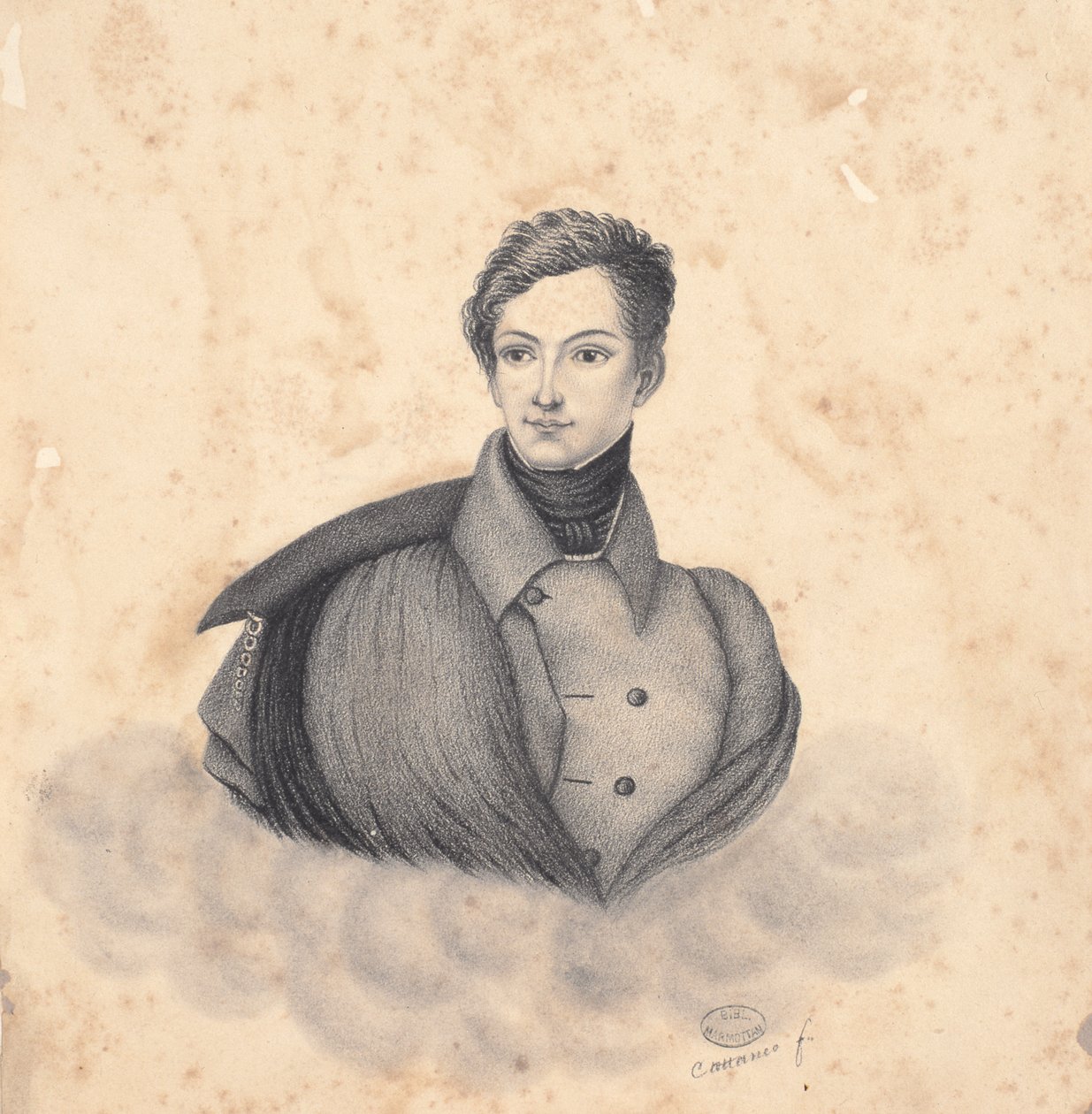 Portret Frédérica (Fritza) Baciocchi autorstwa Cattaneo