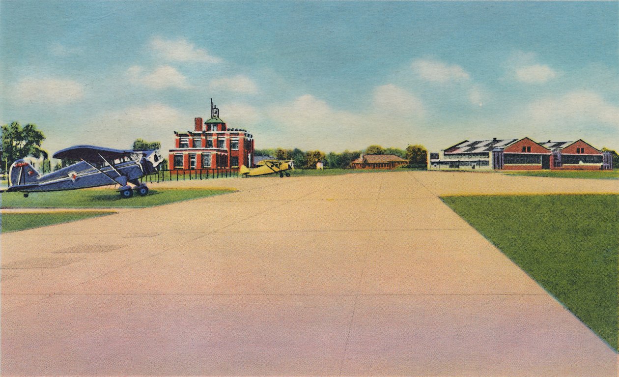 Pole Bowmana, Lotnisko Miejskie, 1942 r. autorstwa Caufield and Shook