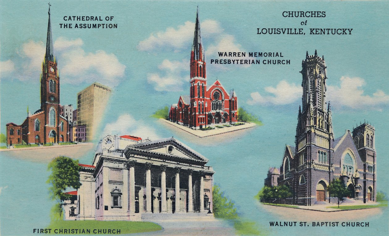 Kościoły Louisville, Kentucky, 1942 autorstwa Caufield and Shook