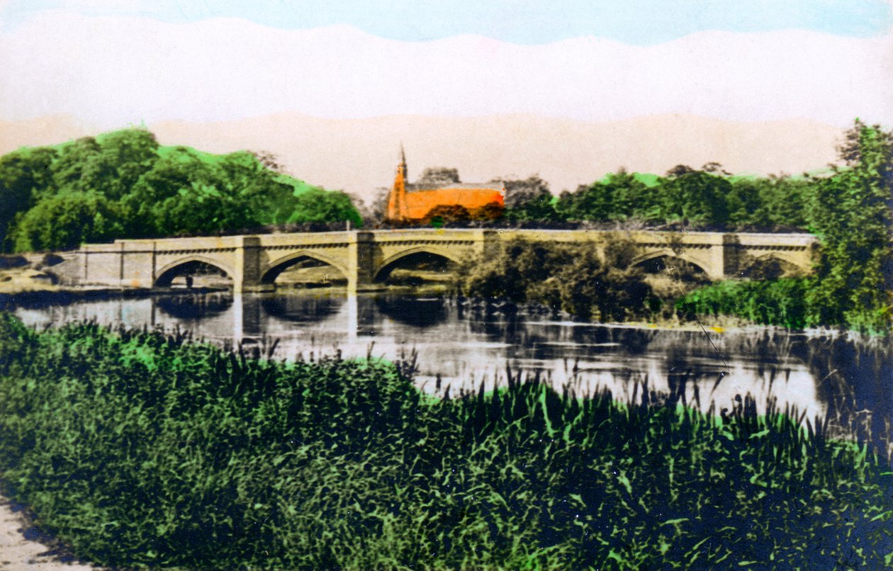 Most na Tamizie w Clifton Hampden, 1926. autorstwa Cavenders Ltd