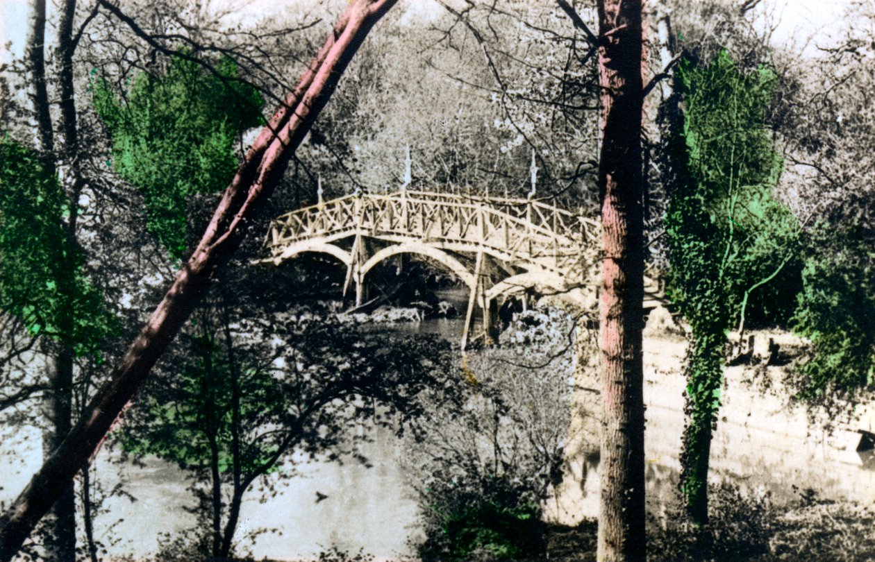 Most na Tamizie w Nuneham Courtenay, Oxfordshire, 1926. autorstwa Cavenders Ltd
