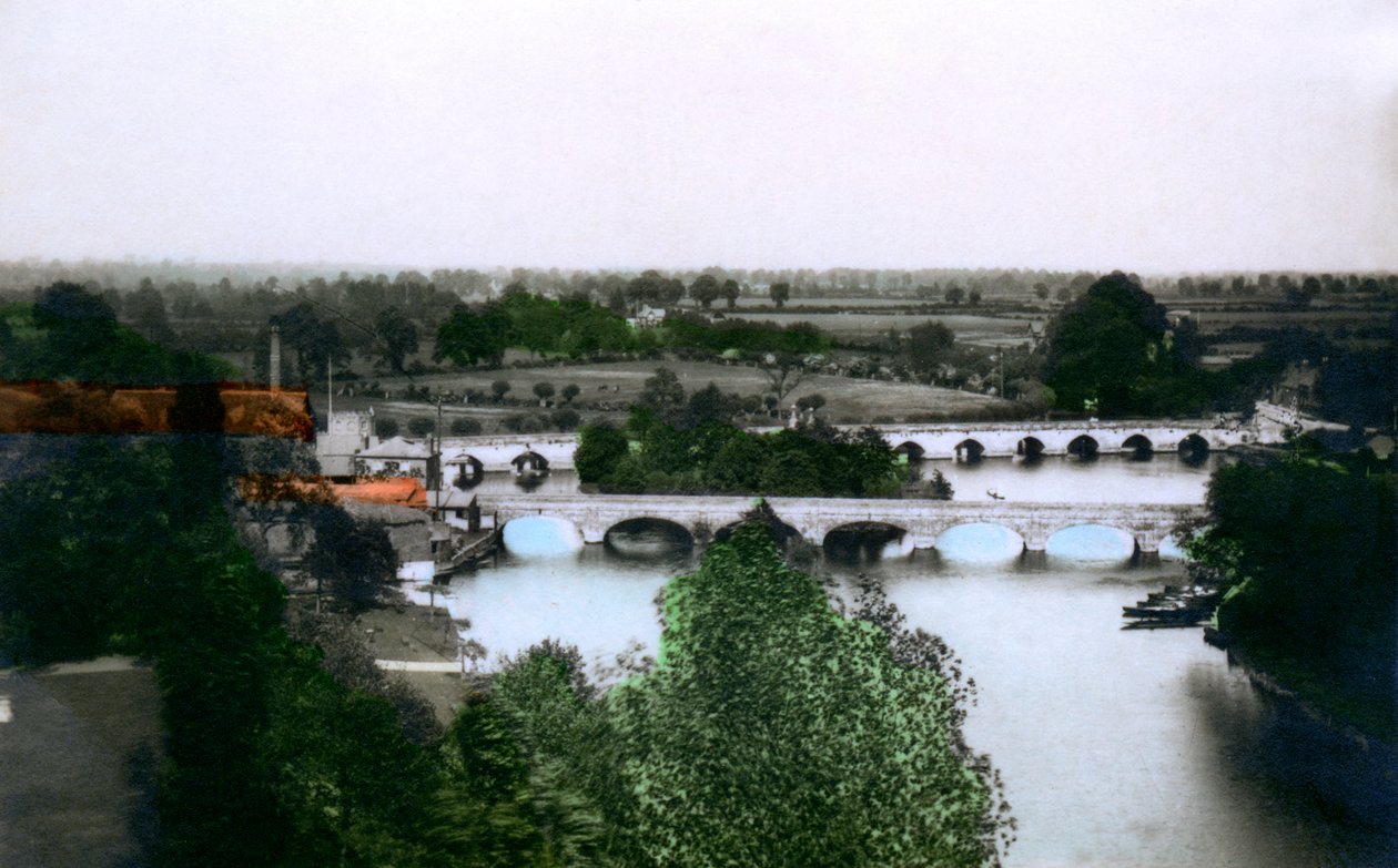 Mosty w Stratford-upon-Avon, Warwickshire, 1926. autorstwa Cavenders Ltd