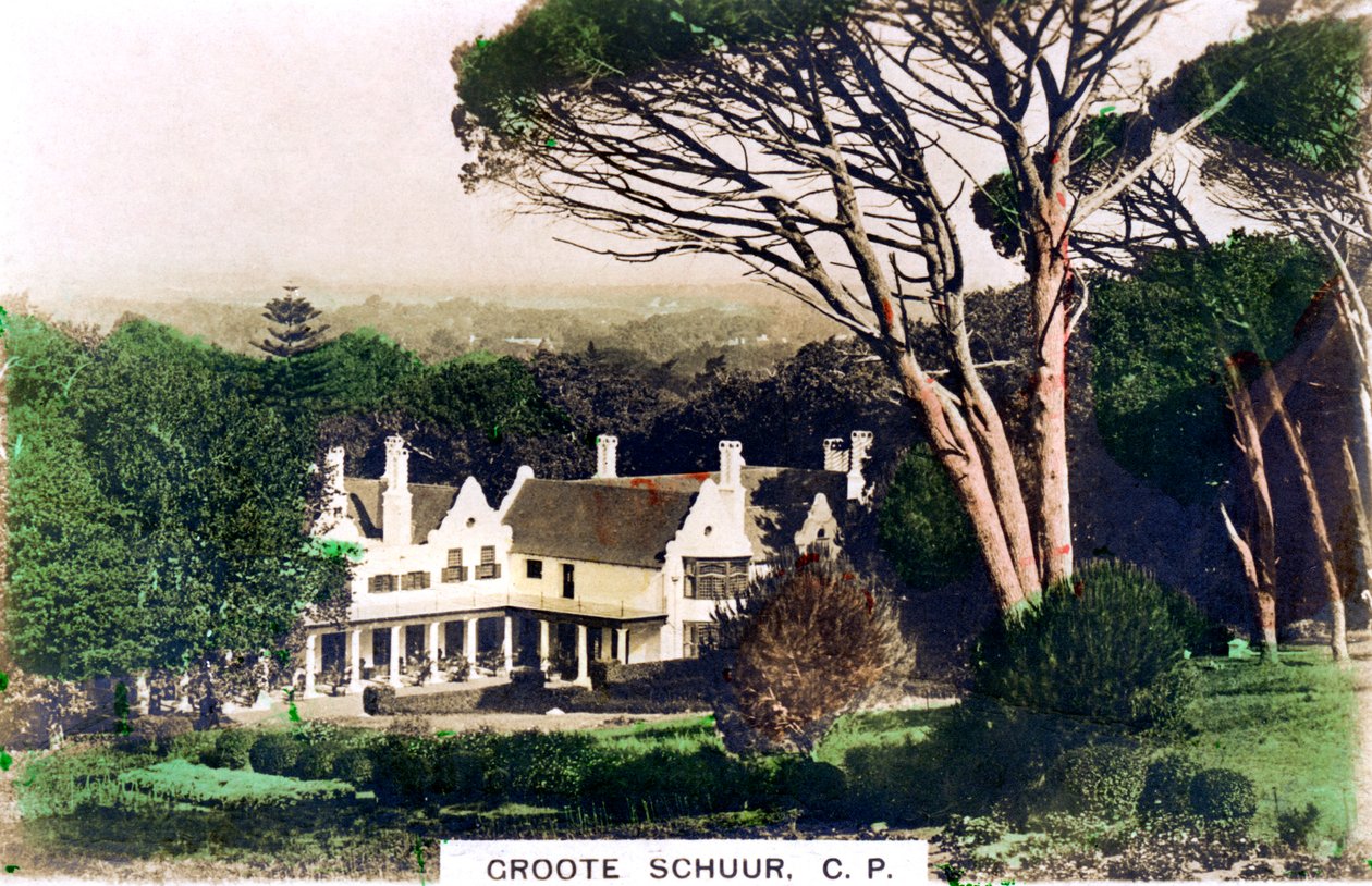 Groote Schuur House, Kapsztad, Republika Południowej Afryki, ok. 1920 r. autorstwa Cavenders Ltd