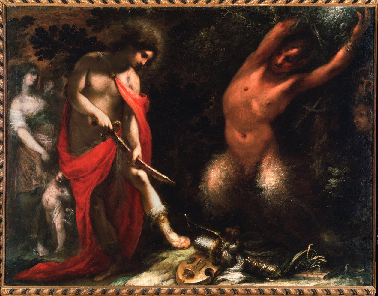 Apollo i Marsjasz (olej na płótnie). autorstwa Cecco  Bravo