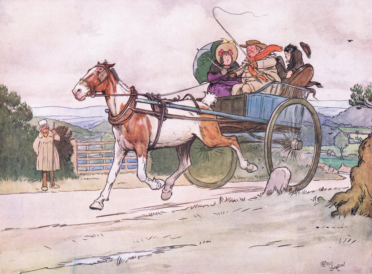 Jechałem starym srokatym autorstwa Cecil Charles Windsor Aldin