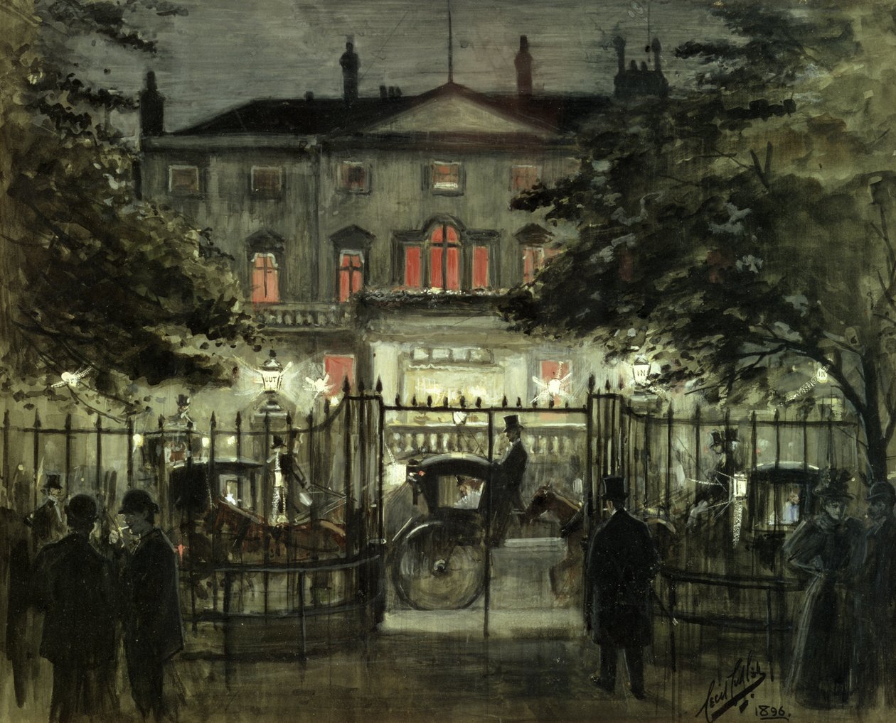 Klub Morski i Wojskowy, 1896 autorstwa Cecil Cutler