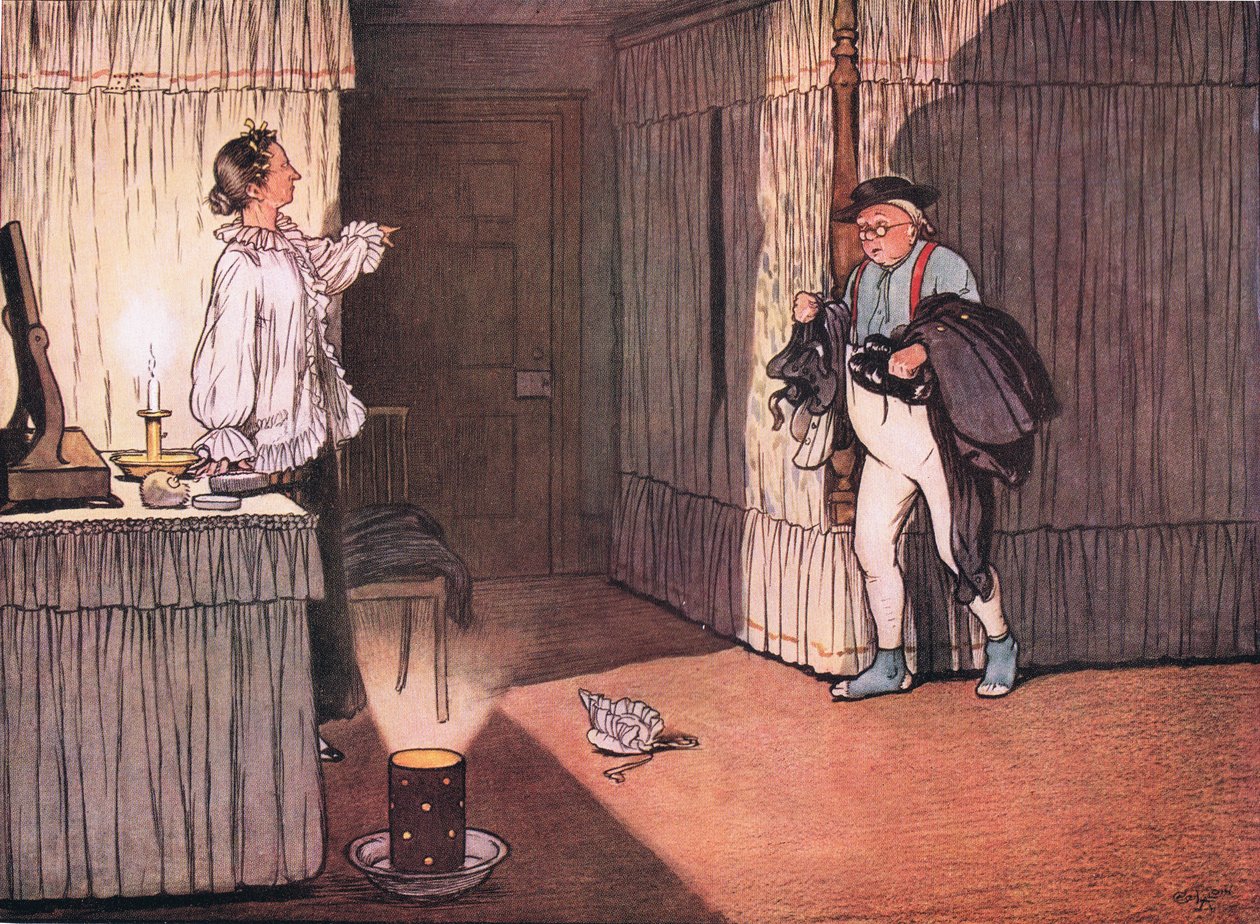 Ufam pani, kontynuował panie Pickwick, że mój nieskazitelny charakter i oddany szacunek, jakim darzę pani seks autorstwa Cecil Charles Windsor Aldin