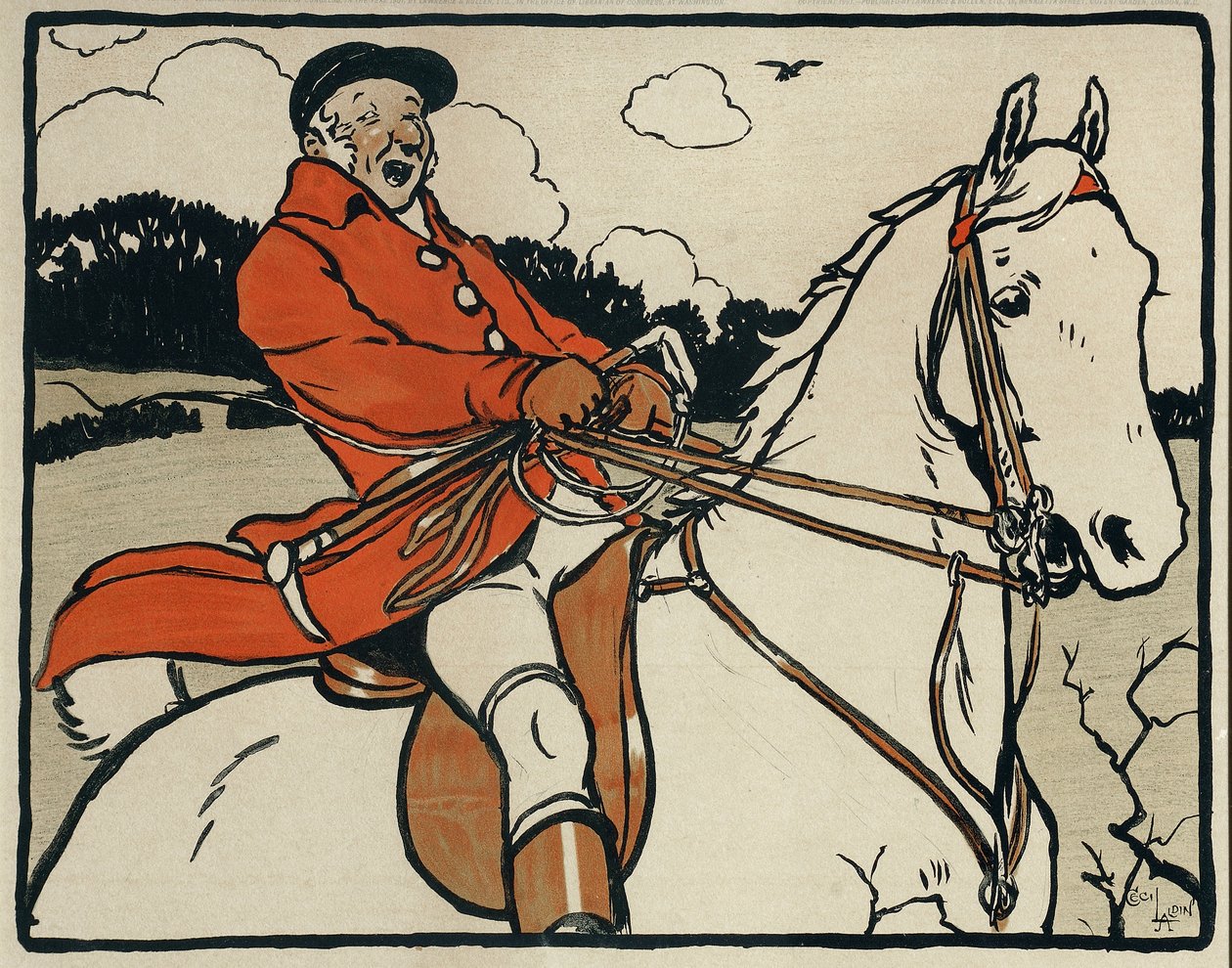 Staroangielskie sporty i gry: polowanie autorstwa Cecil Charles Windsor Aldin
