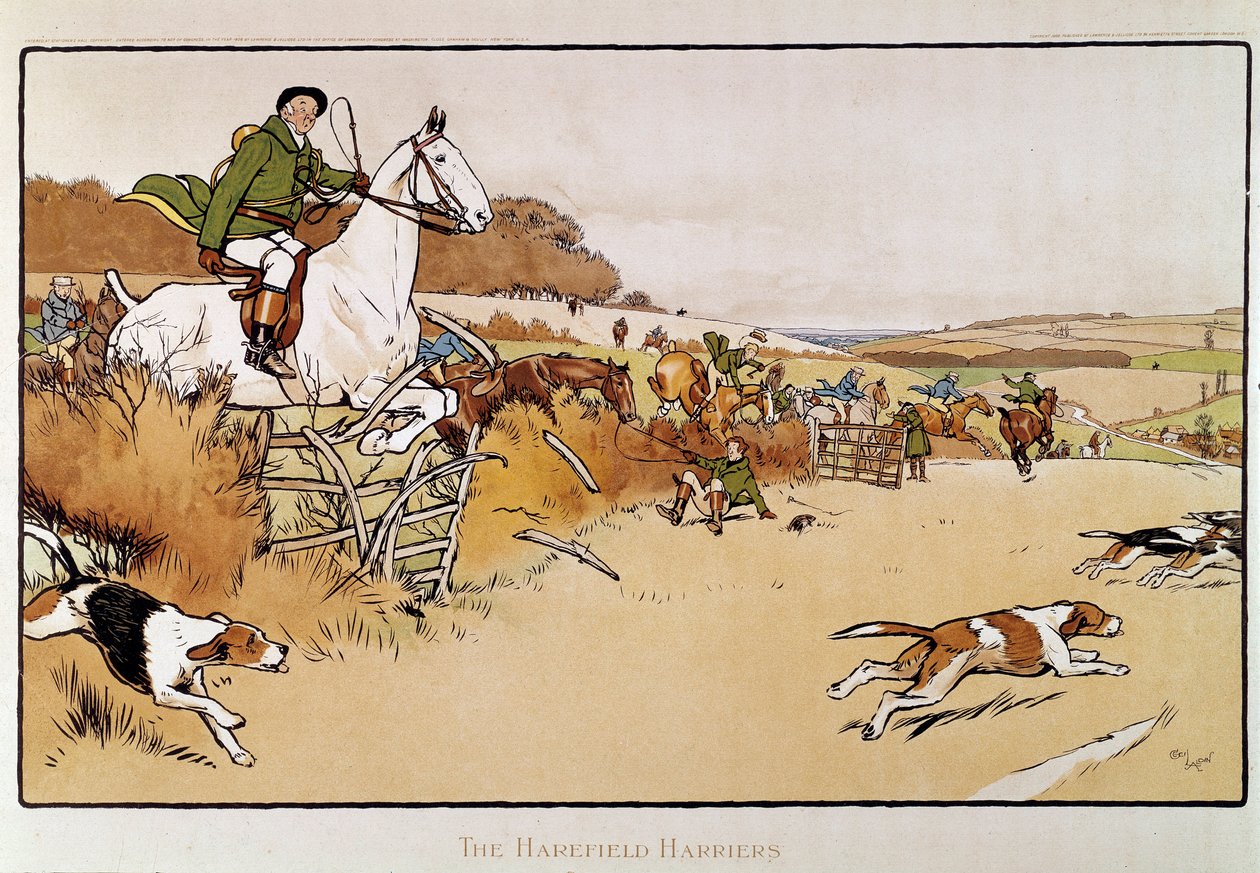 Akwarela Cecila Aldina (1870-1935) XIX-wieczna kolekcja prywatna autorstwa Cecil Charles Windsor Aldin