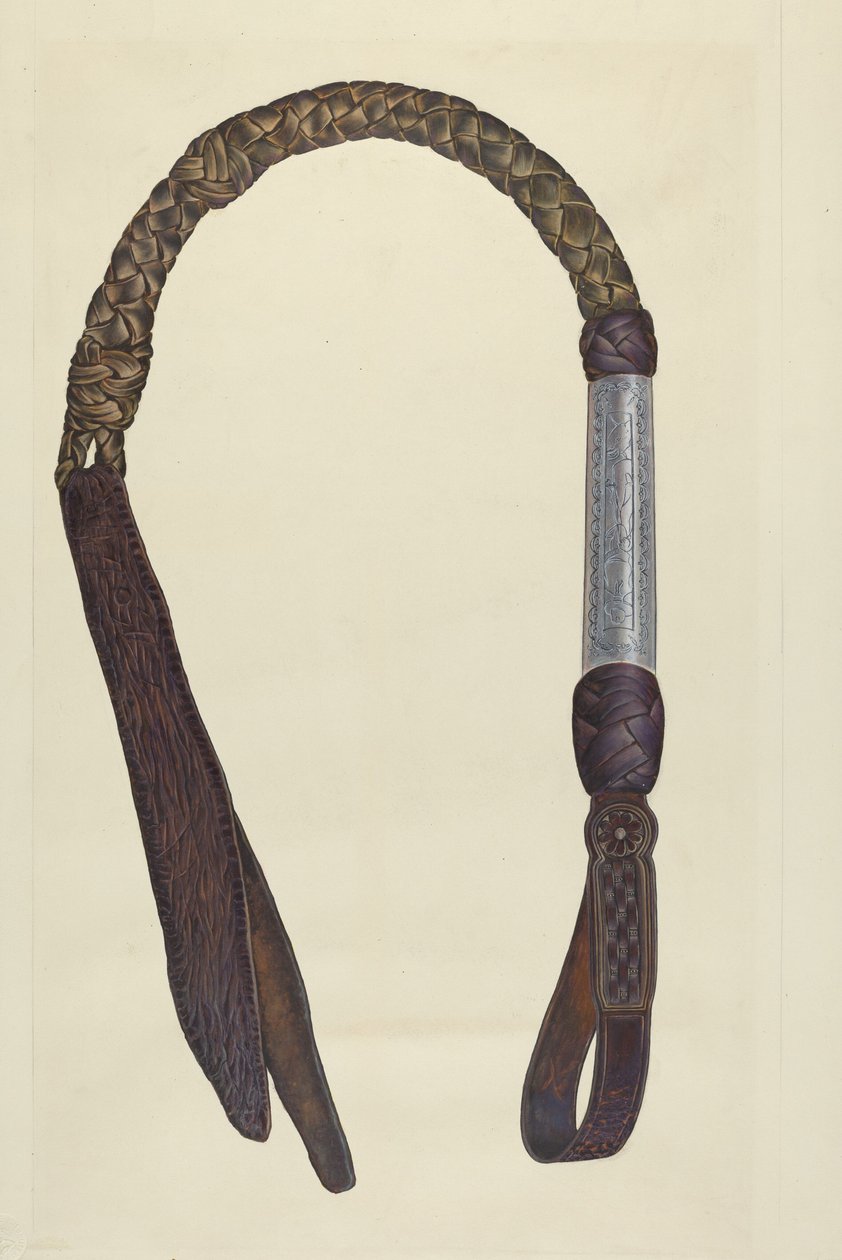 Quirt ze skóry naturalnej autorstwa Cecil Smith