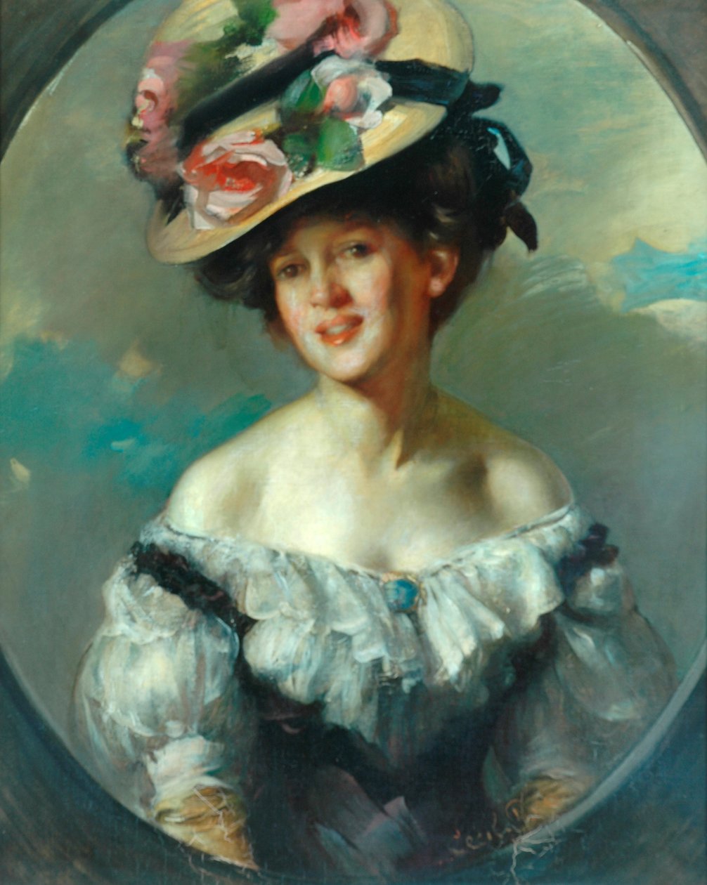 Pani Dods-Withers (olej na płótnie) autorstwa Cecil William Rae