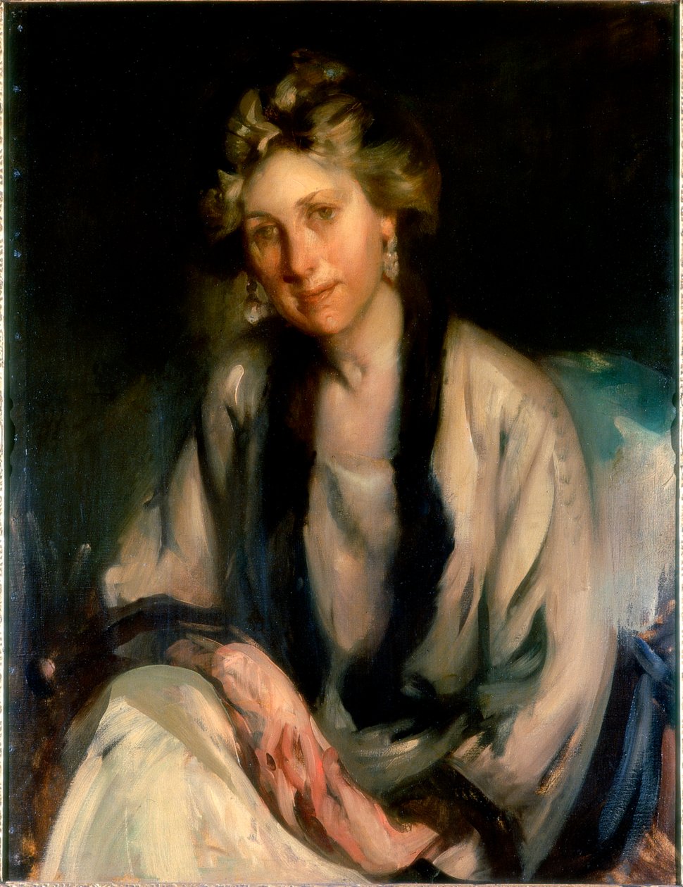 Portret damy (olej na płótnie) autorstwa Cecil William Rae