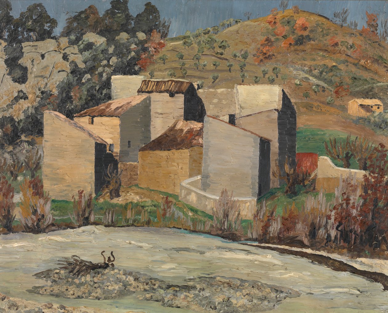 Widok na Ceret autorstwa Cedric Morris