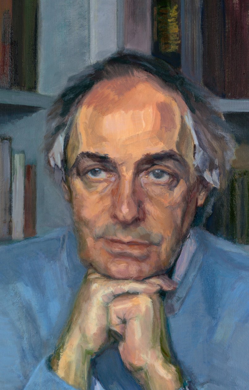 Stephen Glover, detal (olej na płótnie) autorstwa Celia Montague