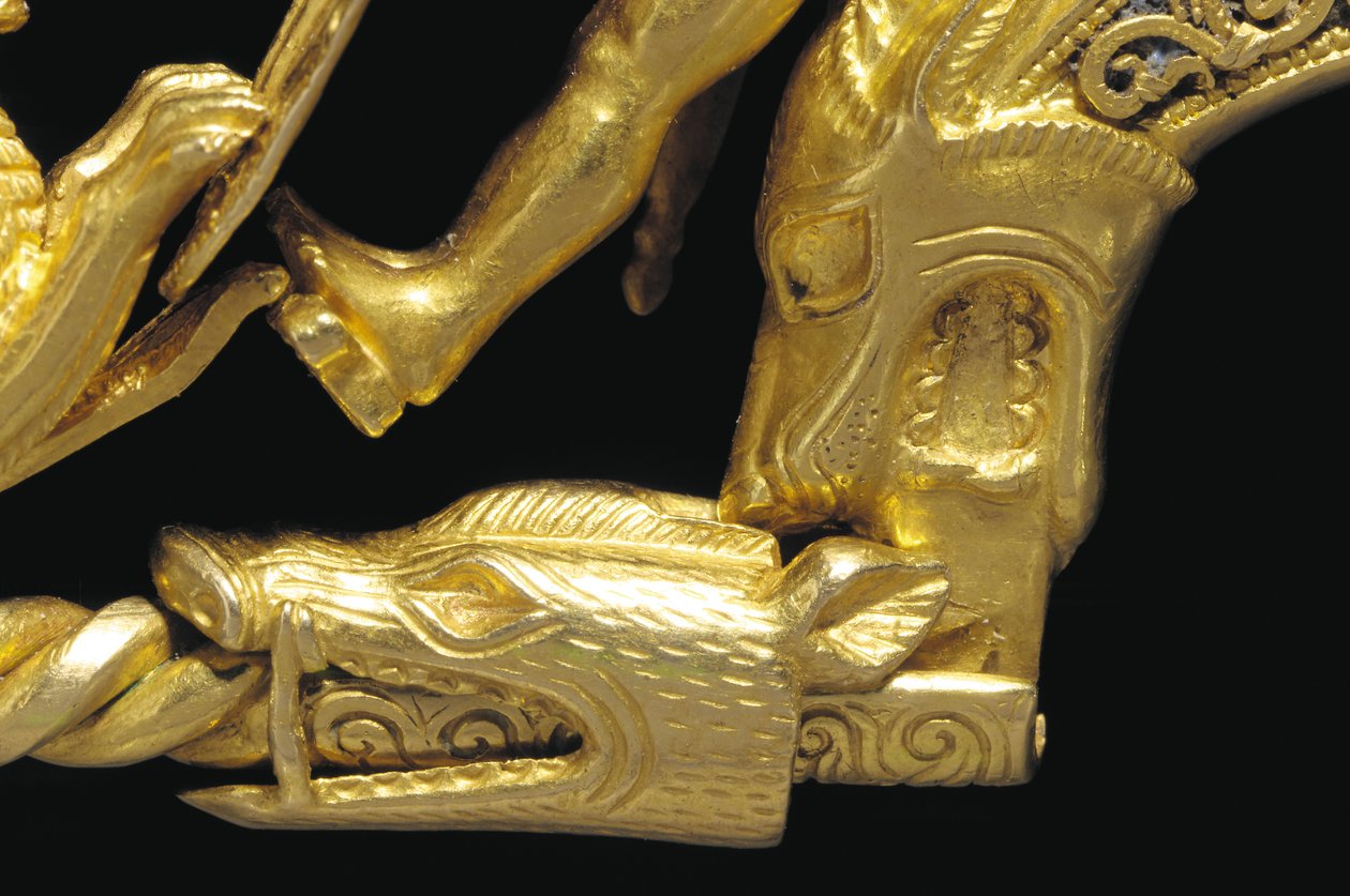 Bardzo ważna strzałka wojownika La Tene, detal (złoto) (patrz także 1065822-7) autorstwa Celtic