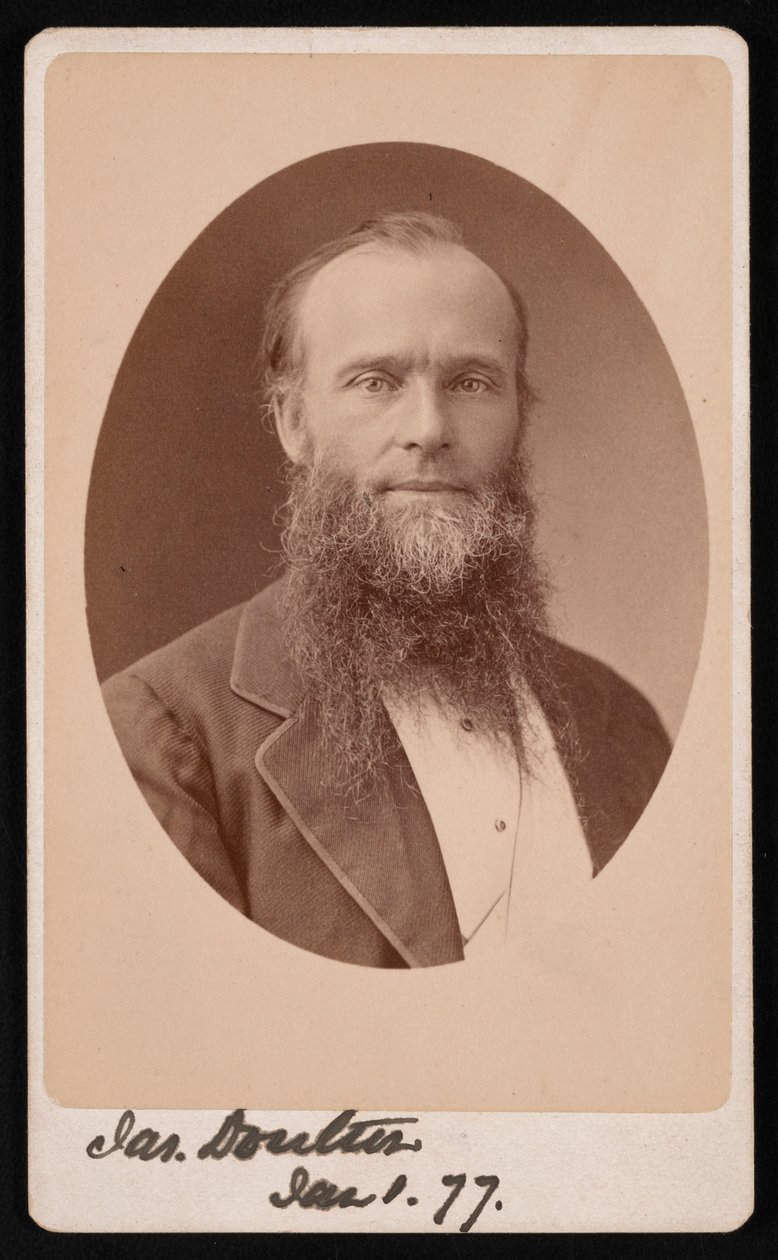 Portret Jamesa Doultona, 1877. autorstwa Centennial Photographic Company